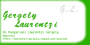 gergely laurentzi business card